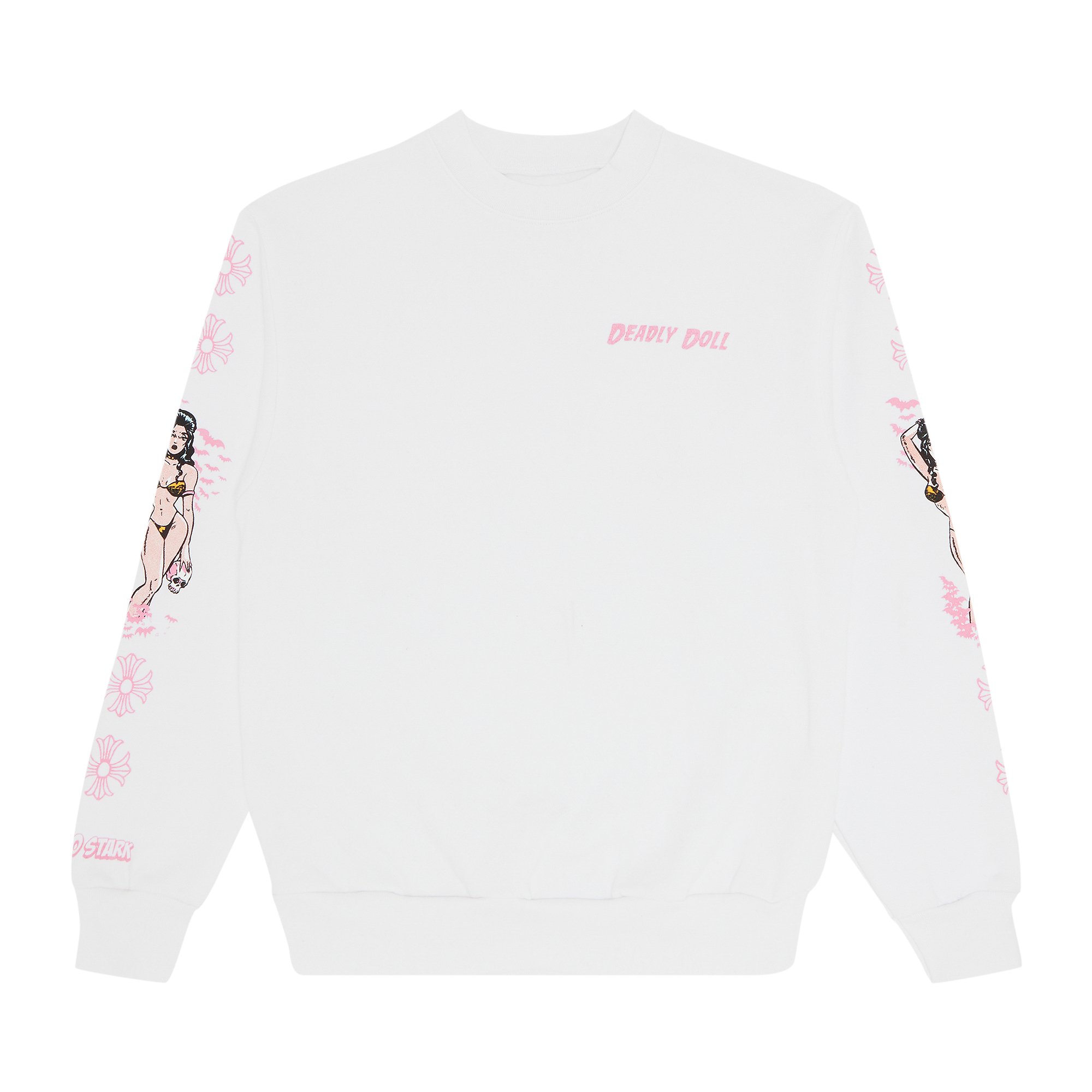 Buy Chrome Hearts x Deadly Doll Crewneck 'White/Pink' - 1383 
