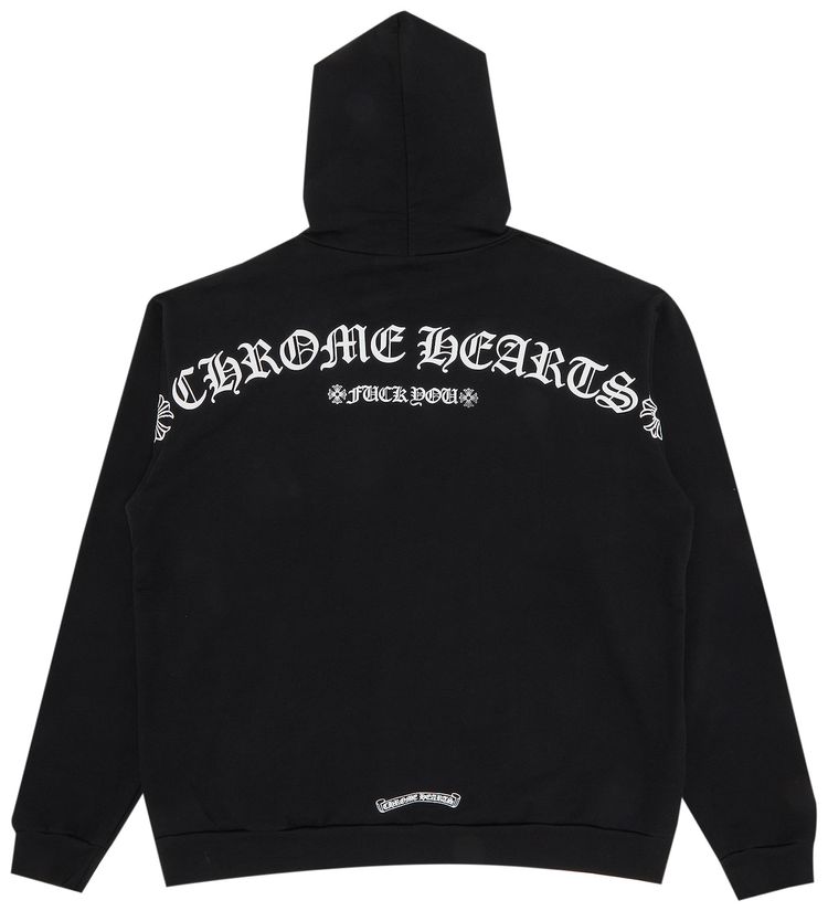 Chrome Hearts Fuck You T Bar Logo Hoodie Black