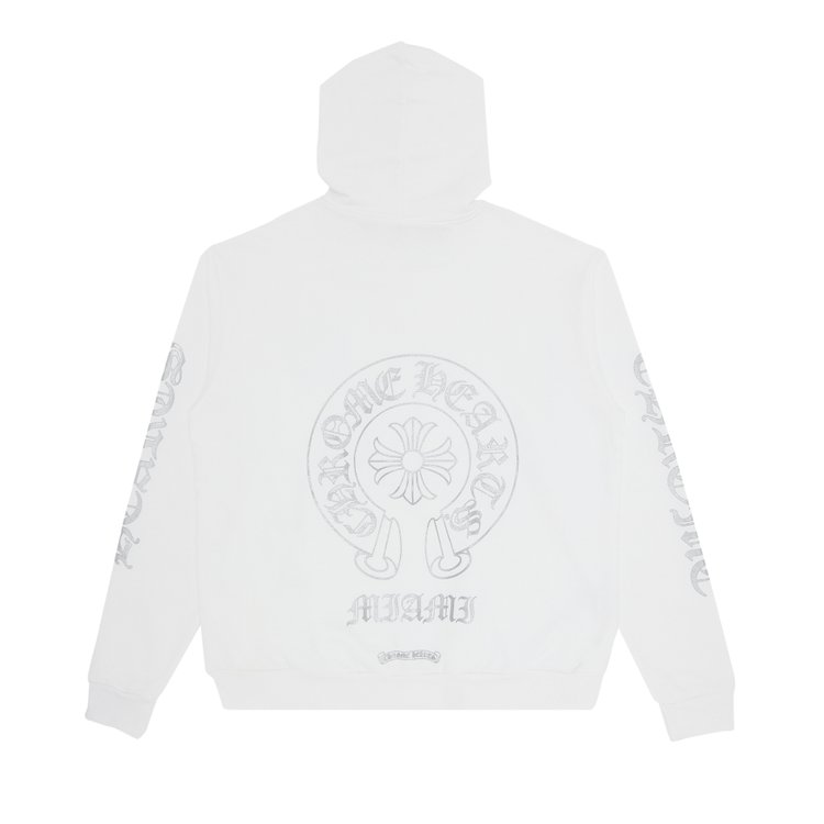 Chrome Hearts Miami Exclusive Chrome Hoodie WhiteGrey