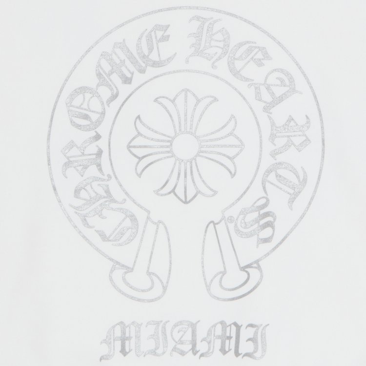 Chrome Hearts Miami Exclusive Chrome Hoodie WhiteGrey