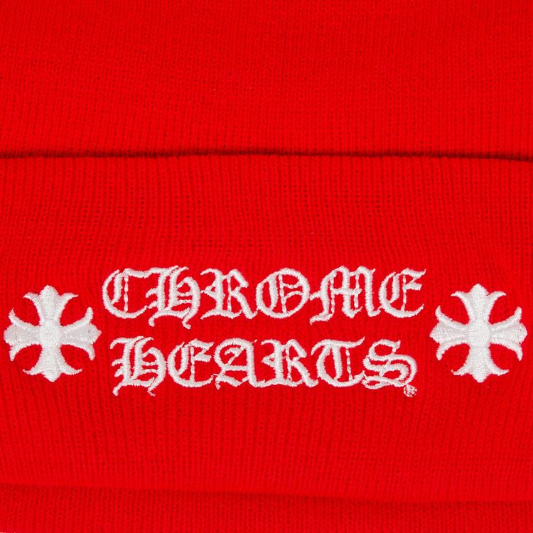 Chrome Hearts Online Exclusive Beanie RedWhite