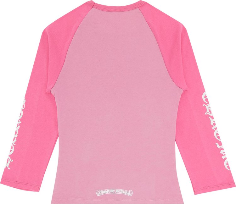 Chrome Hearts Dagger Long Sleeve Tee Pink