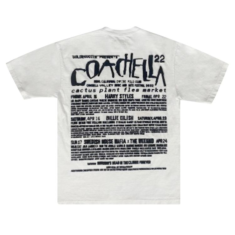 Cactus Plant Flea Market x Coachella Tee WhiteRed