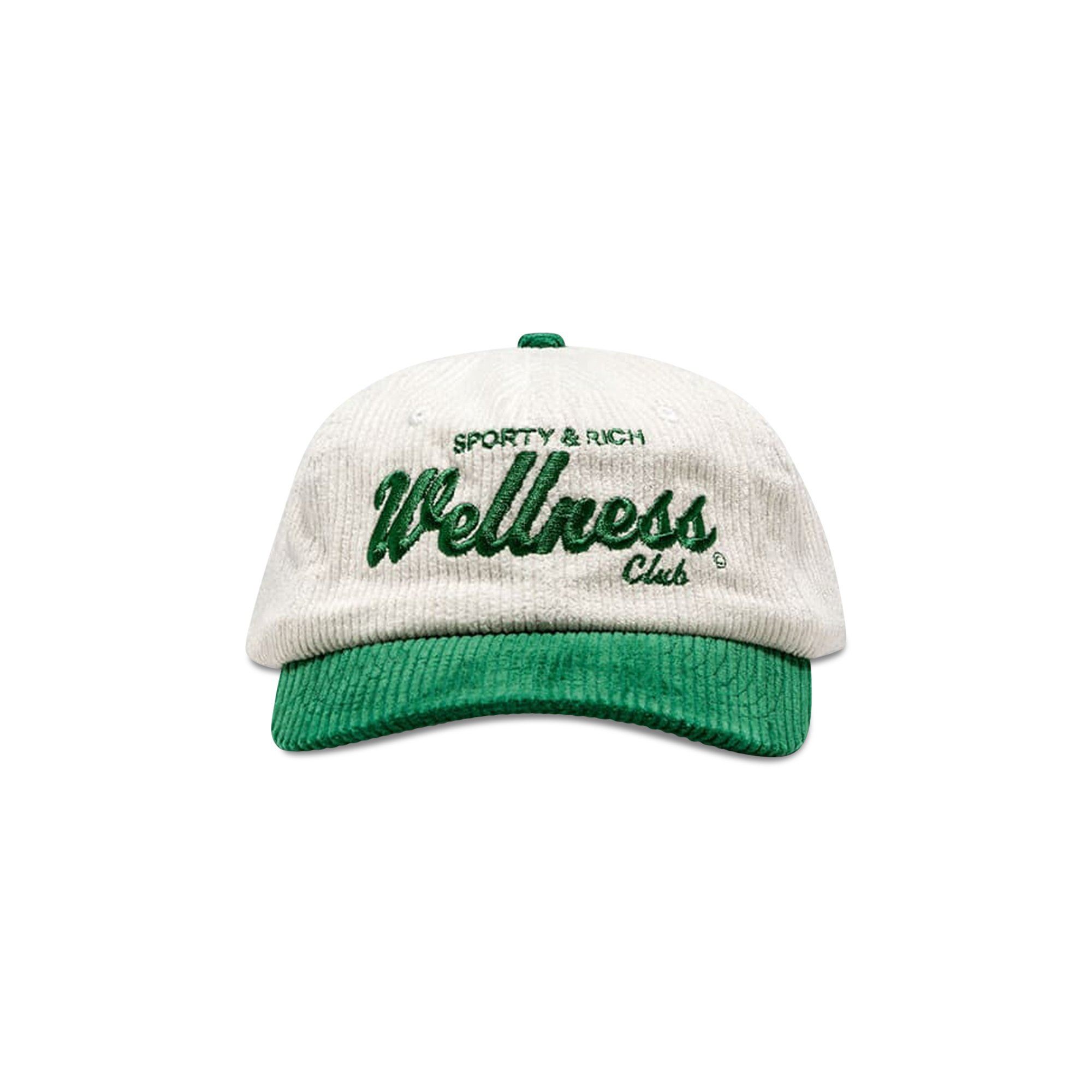 Buy Sporty & Rich Corduroy Wellness Club Hat 'White/Teal
