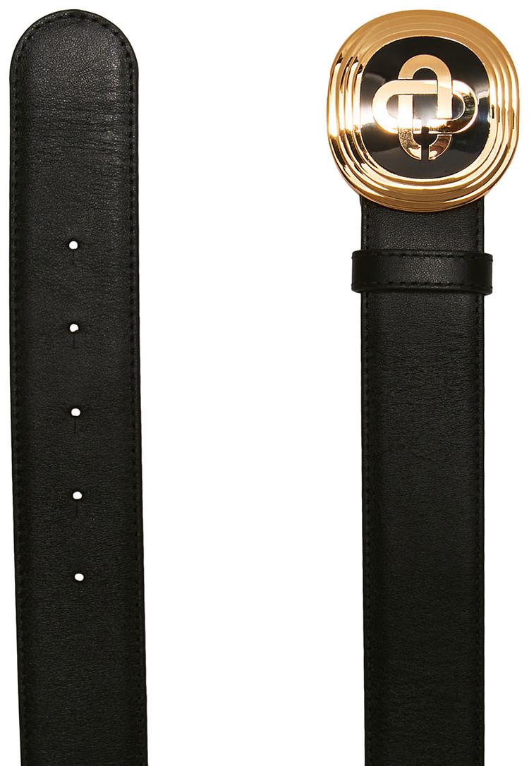 Casablanca CC Bevel Buckle Belt Black