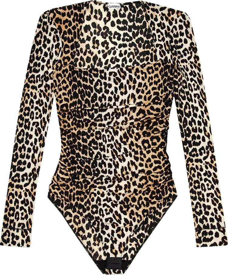 GANNI Bodysuit 'Leopard'
