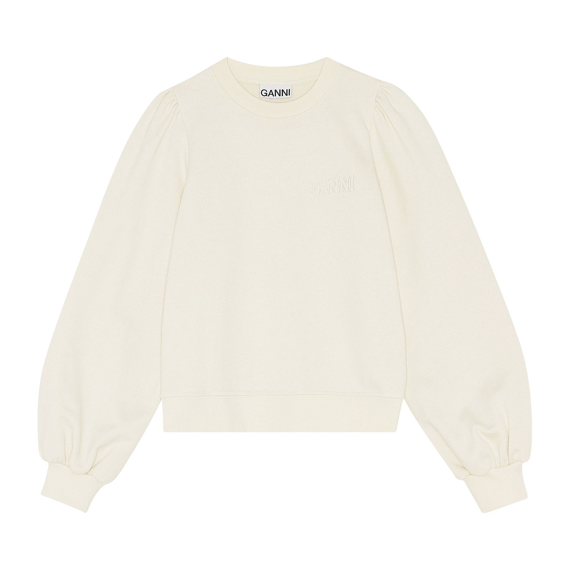 Ganni puff sweatshirt top