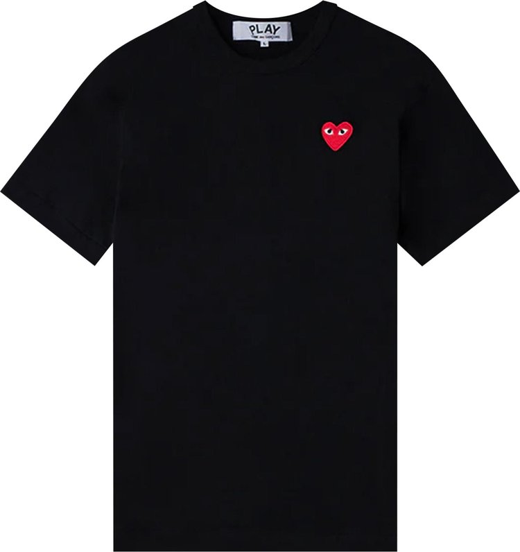 Buy Comme des Garçons PLAY Mini Heart Logo Tee 'Black' - P1T108 1 | GOAT