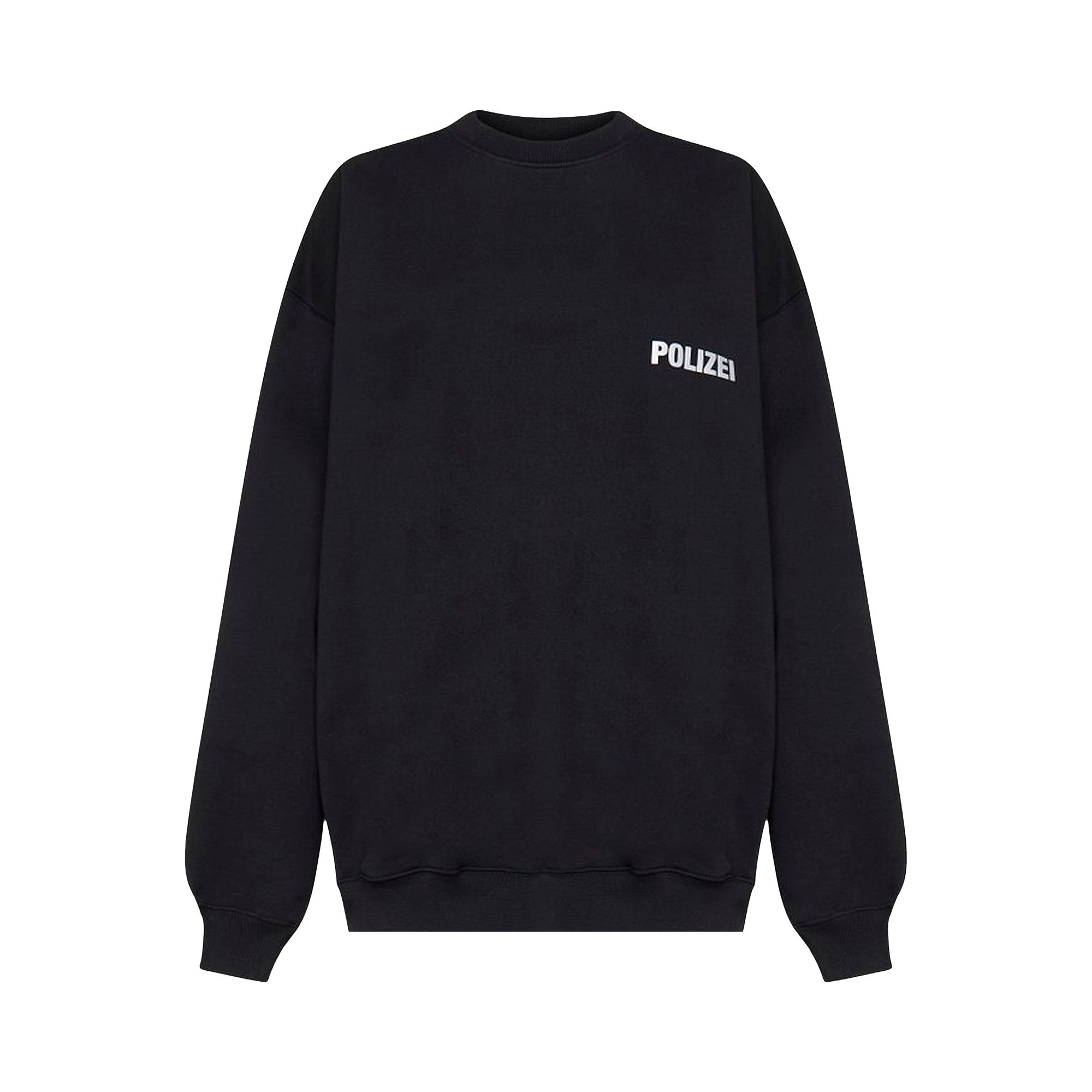 Buy Vetements Polizei Sweatshirt Black UA53CN200B 1606 BLAC GOAT DE