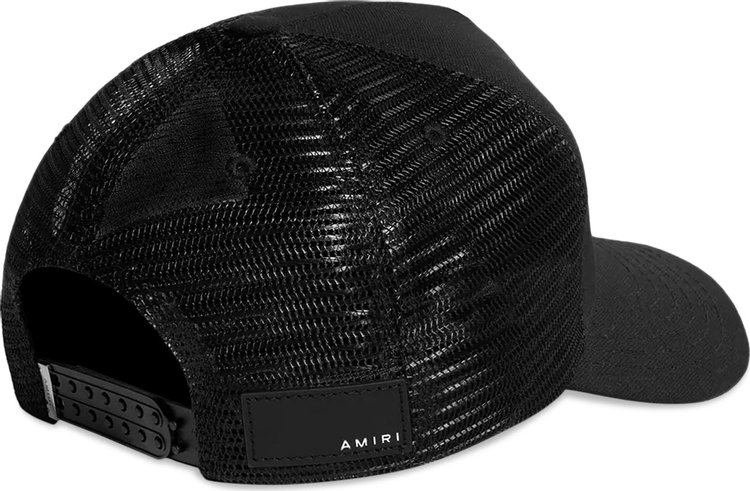 Amiri Core Logo Trucker Hat BlackDusty Blue