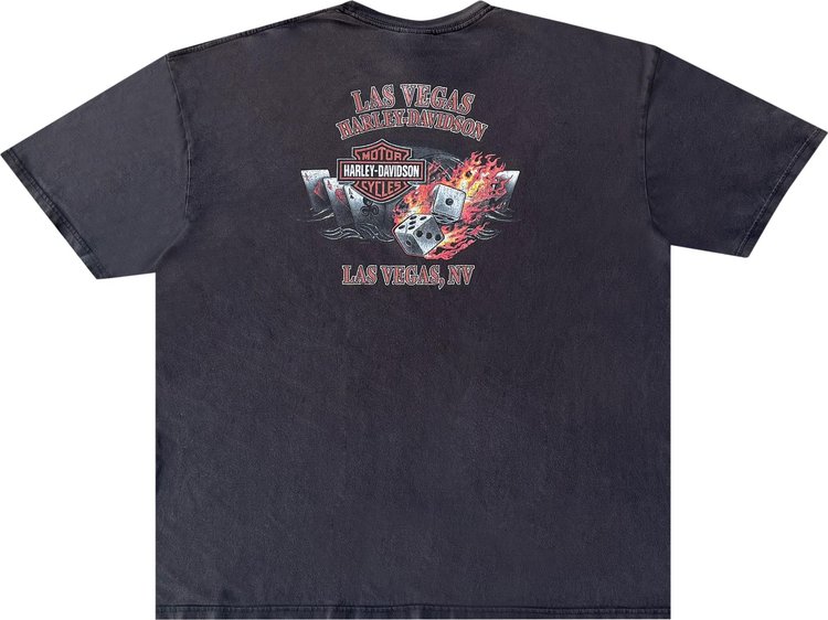 Vintage Harley Davidson 2008 Las Vegas Eagle Tee Black