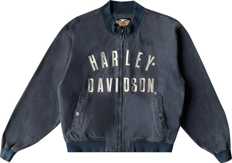 Vintage Harley Davidson 1990's Varsity Jacket 'Black'