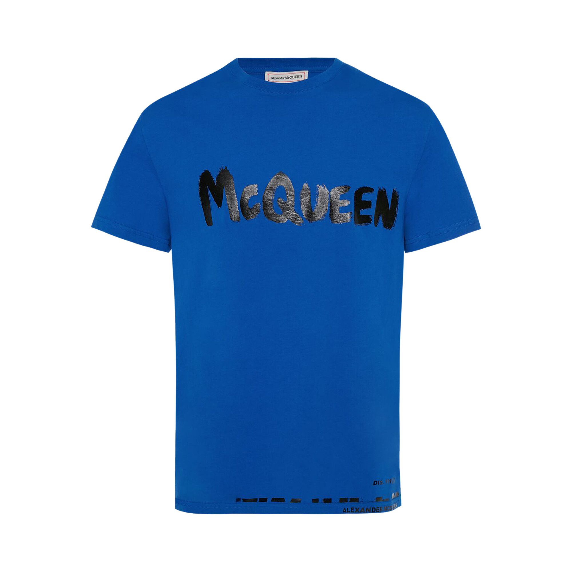 Buy Alexander McQueen Graffiti Print T-Shirt 'Royal Blue/Mix