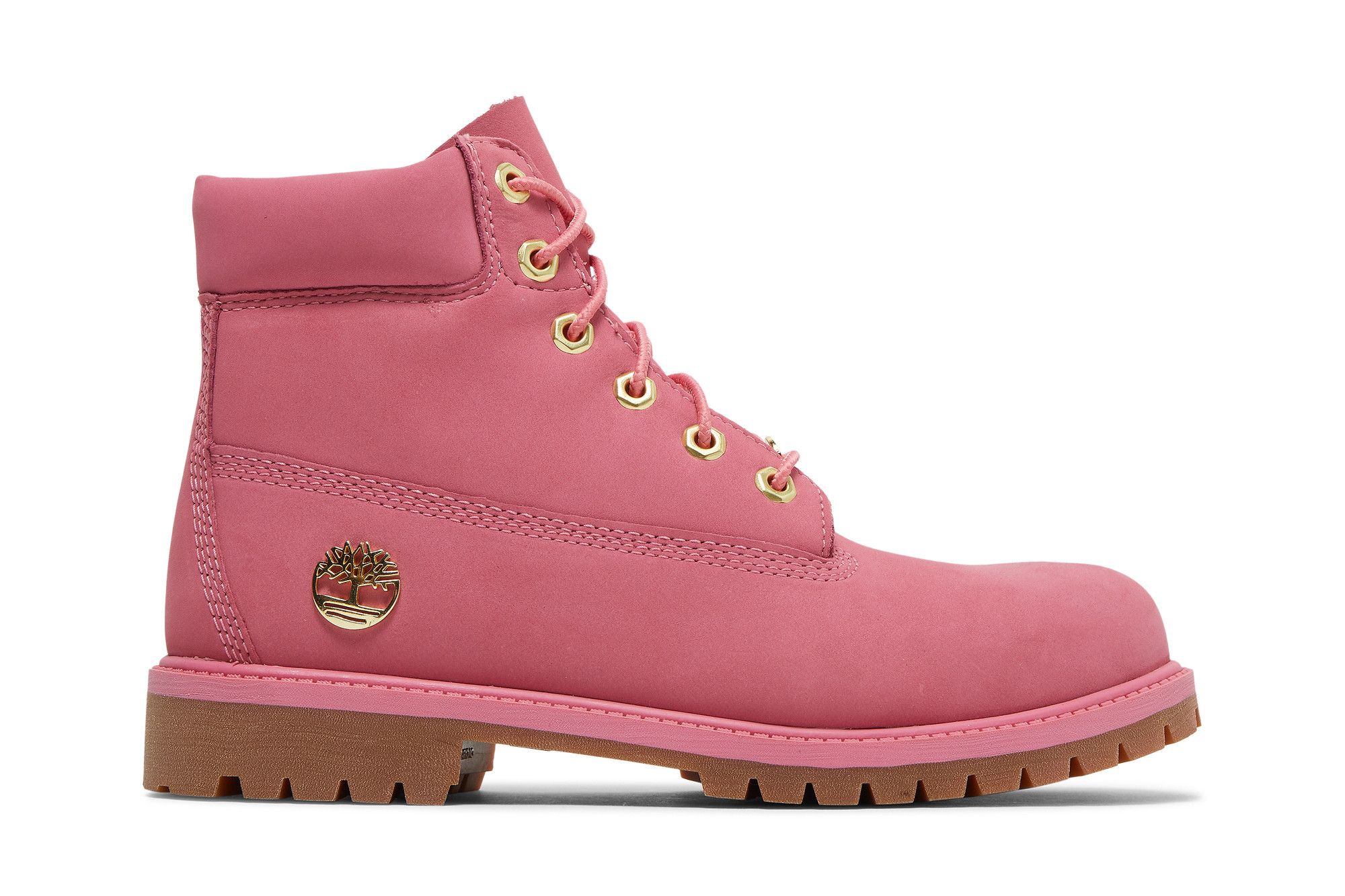 Junior pink timberland boots deals