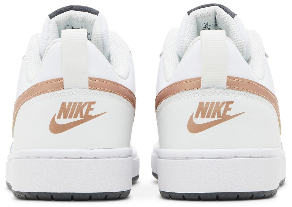 Nike Court Borough Low 2 Gs 'white Metallic Red Bronze'