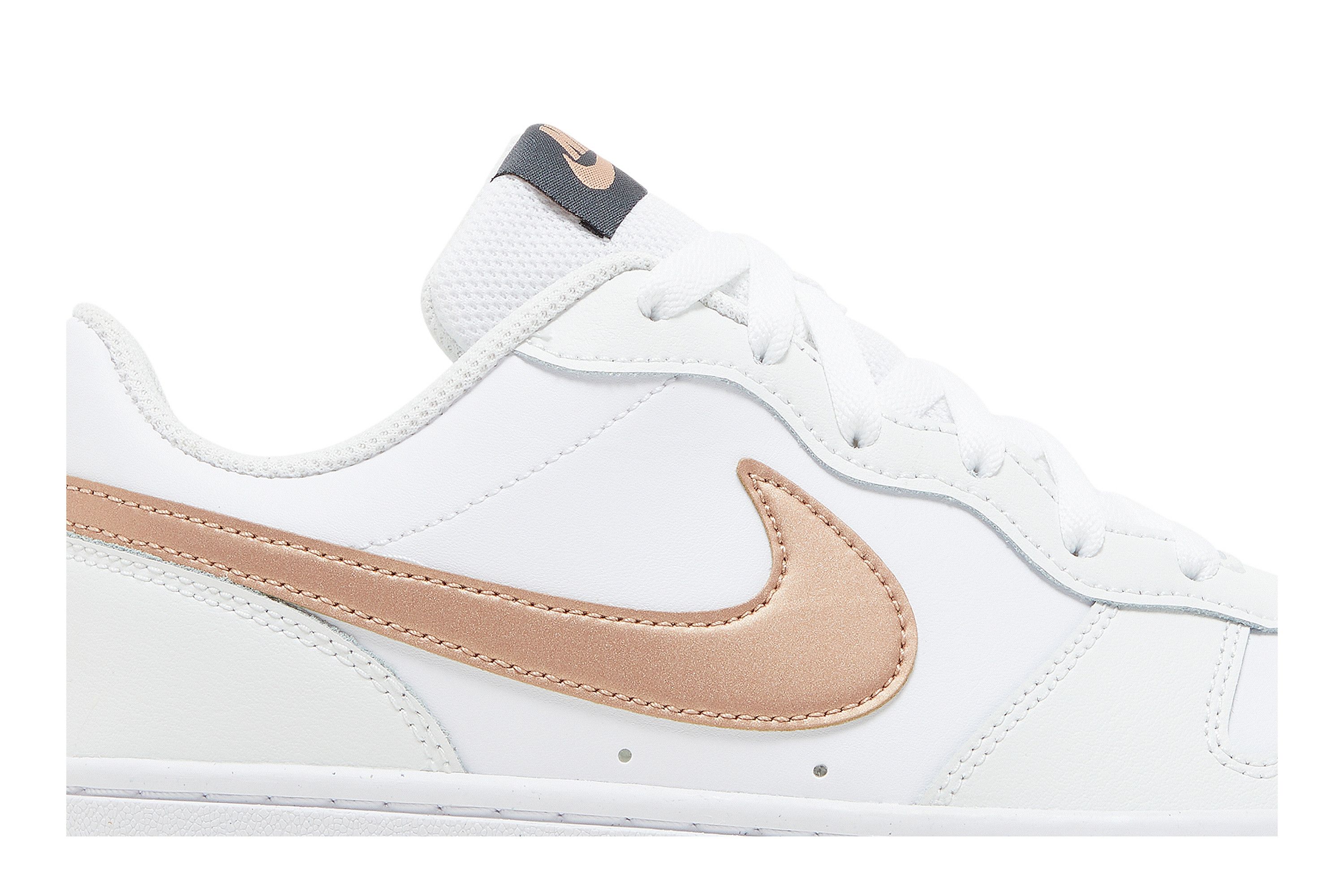 Size 3.5 Court Borough Low 2 GS White Metallic Red Bronze
