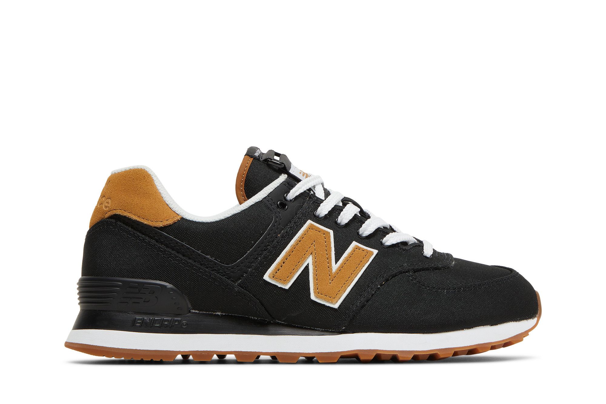 New balance 574 on sale black and yellow