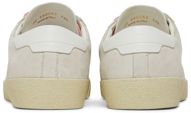 Saint Laurent SL 06 Signature Court Suede White Pink