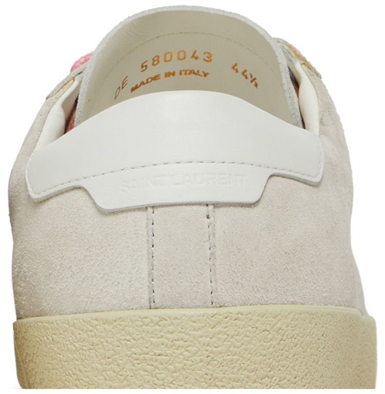 Saint Laurent SL 06 Signature Court Suede White Pink