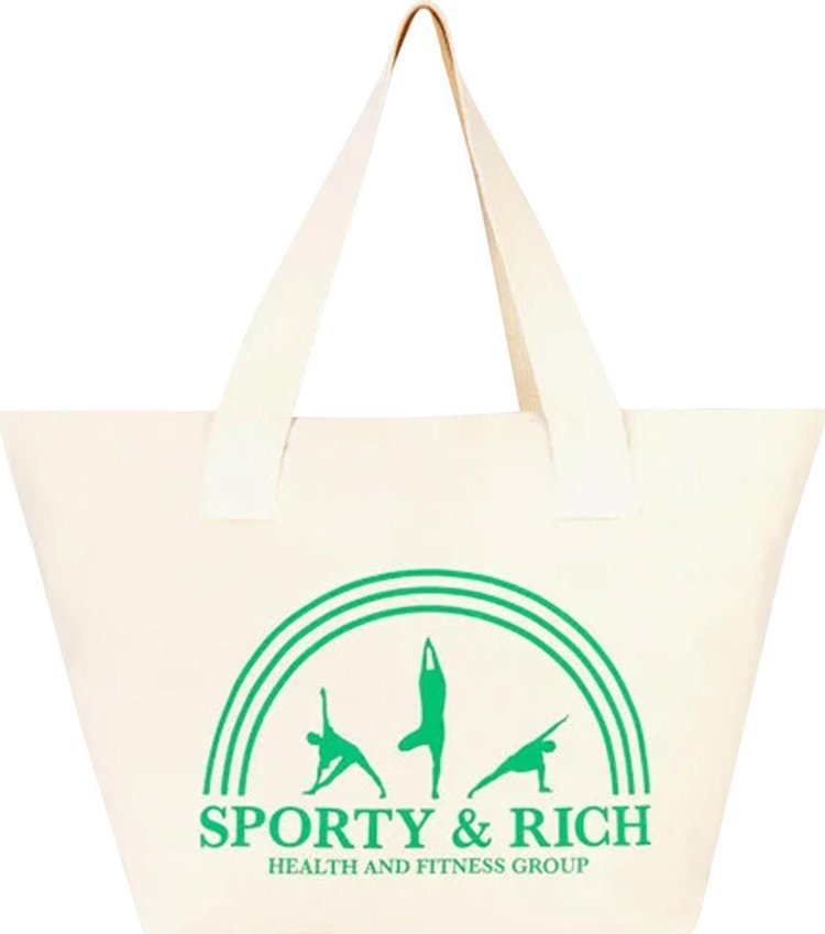 Sporty & Rich Fitness Group Tote 'Natural/Kelly'