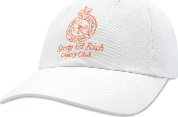 Sporty  Rich Crown Hat WhiteGrapefruit