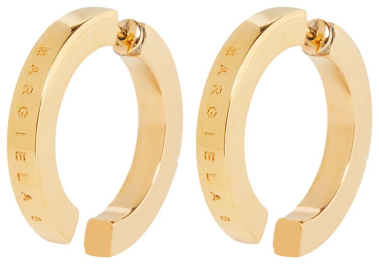 MM6 Maison Margiela Earrings Yellow Gold Polished Plating