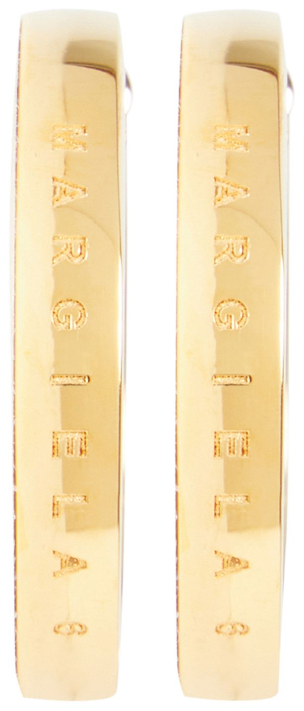 MM6 Maison Margiela Earrings Yellow Gold Polished Plating