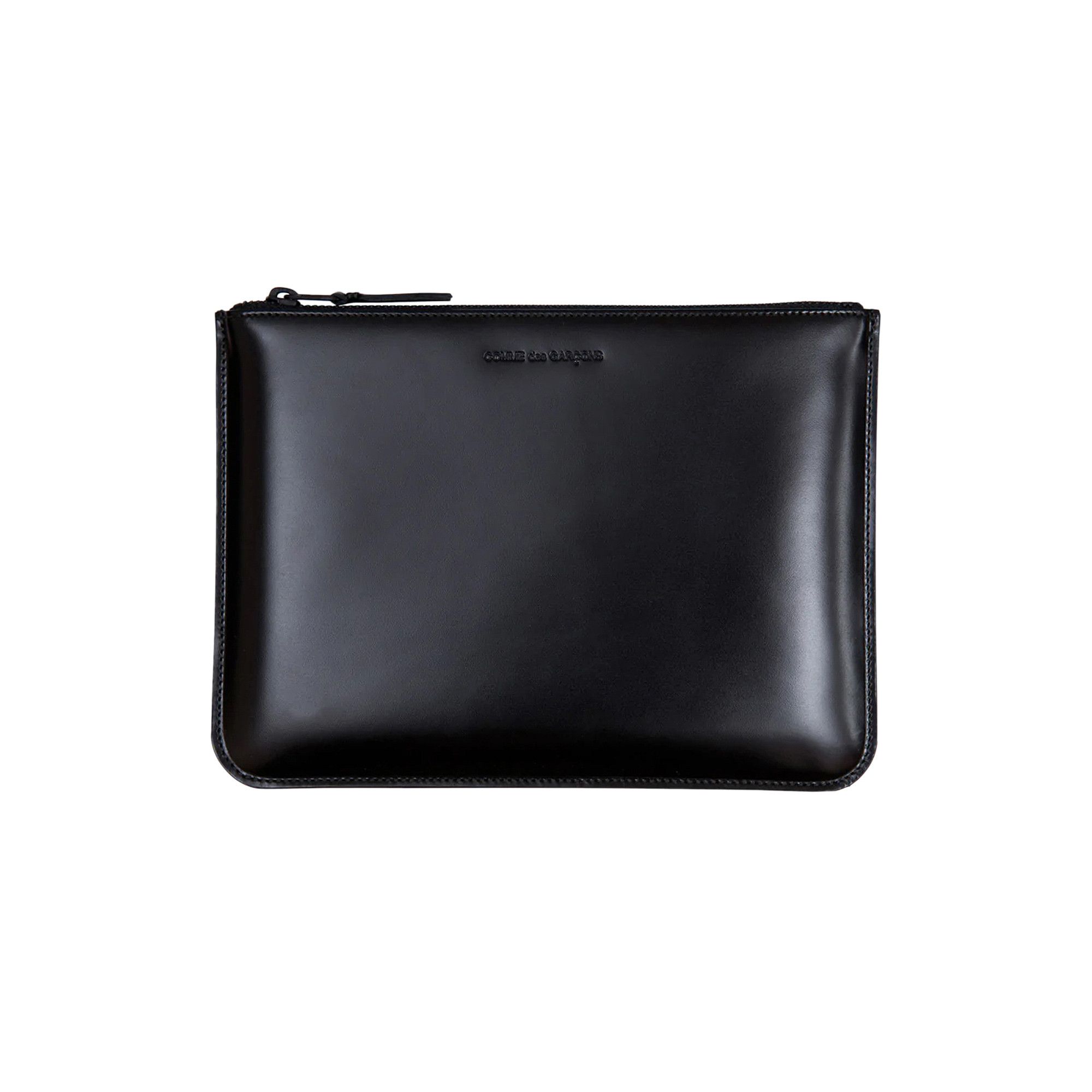 Buy Comme des Garçons Leather Zip Pouch 'Very Black' - SA5100VB 1
