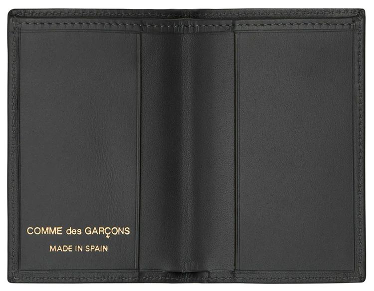 Comme des Garcons Wallet Classic Bifold Card Holder Black