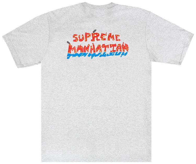Supreme Manhattan Tee Ash Grey