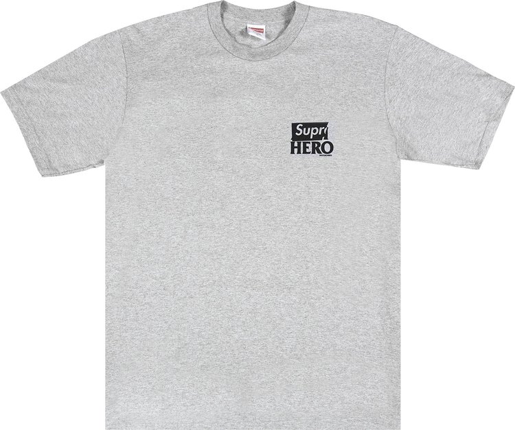 Supreme x ANTIHERO Dog Tee Heather Grey