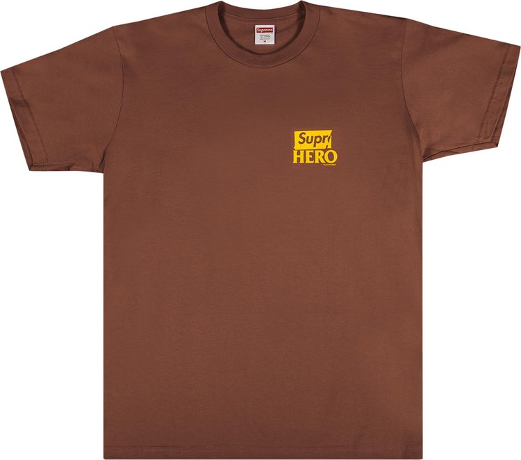 Supreme x ANTIHERO Dog Tee Brown