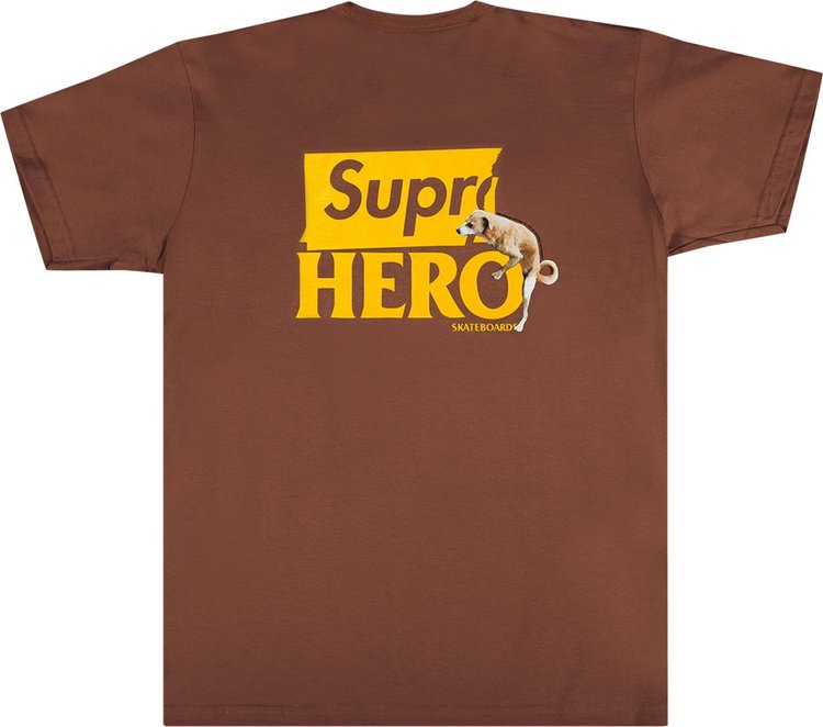 Supreme x ANTIHERO Dog Tee Brown