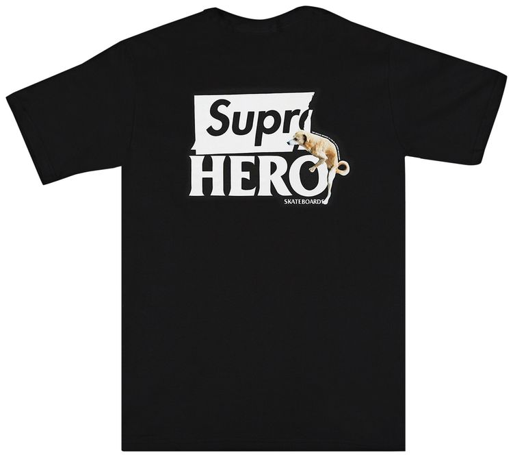 Supreme x ANTIHERO Dog Tee Black