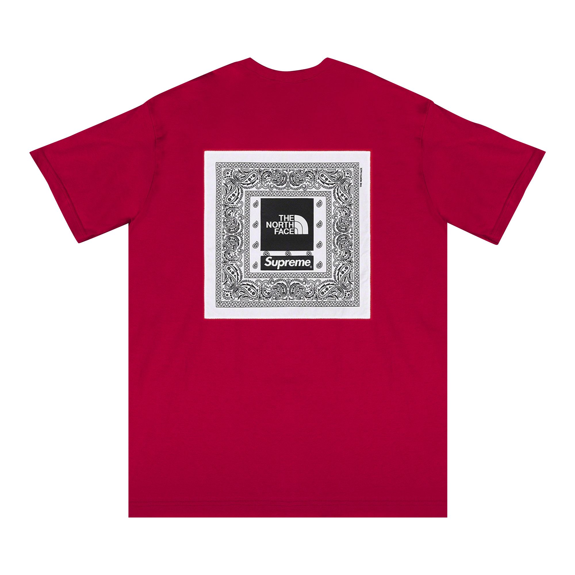 Buy Supreme x The North Face Bandana Tee Red SS22KN4 RED GOAT CA