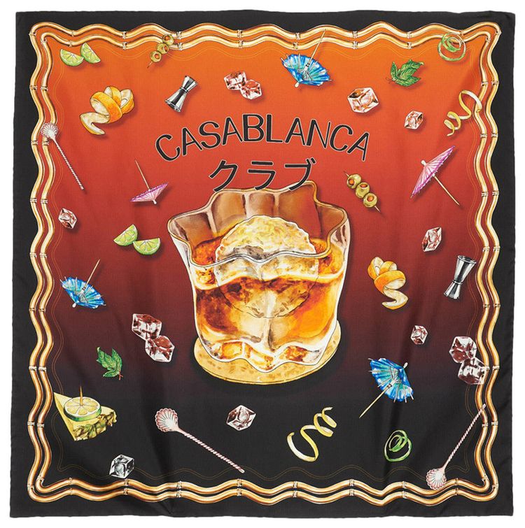 Casablanca Large Silk Twill Scarf Sunset