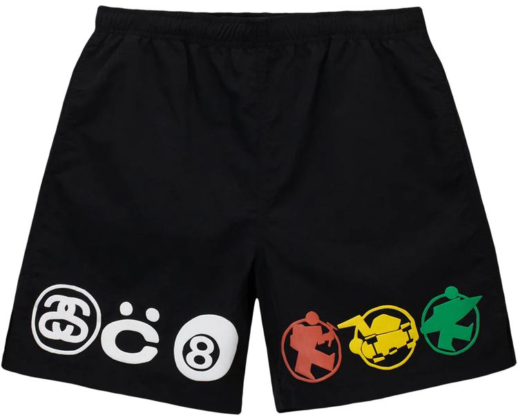 Stussy x Cactus Plant Flea Market Icon Watershort Black