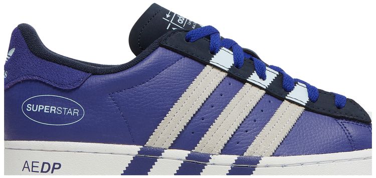 Adidas Superstar Extended Midfoot Stripes   Legacy Indigo