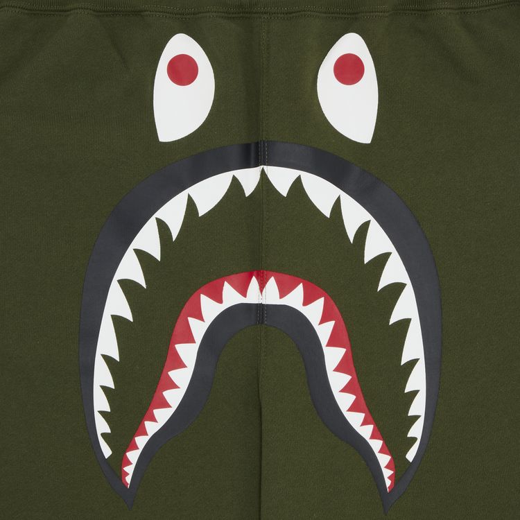 BAPE Shark Sweat Pants Olive Drab