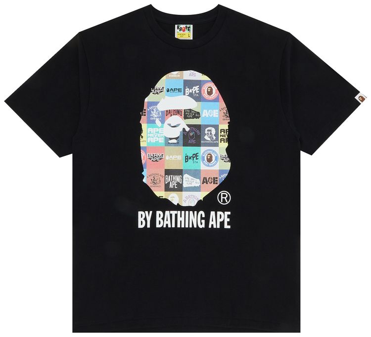 BAPE Classic Logo By Bathing Ape Tee Black