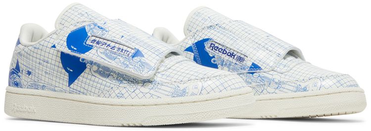 BAIT x Astro Boy x Reebok Club C Stomper Blueprint