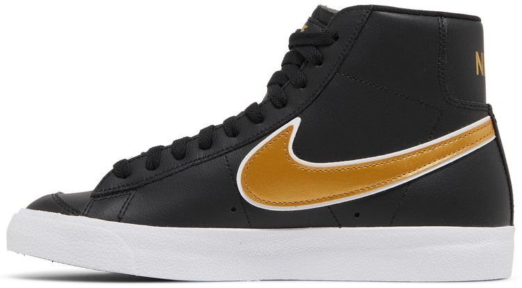 Nike Wmns Blazer Mid 77 Essential Black Metallic Gold