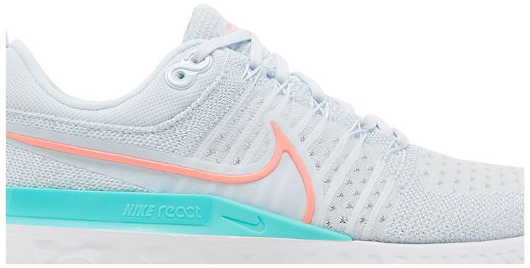 Nike Wmns React Infinity Run Flyknit 2 Blue Tint Lava Glow