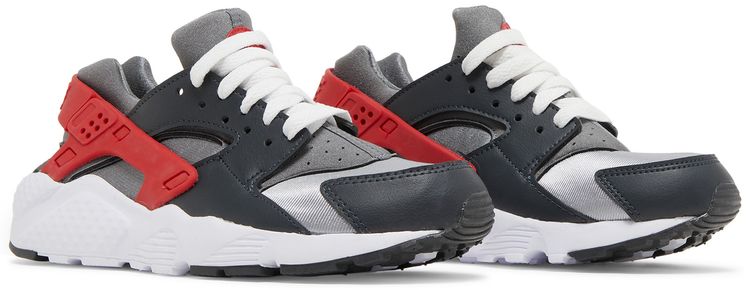 Nike Huarache Run GS Dark Smoke Grey University Red