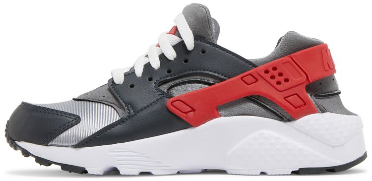 Nike Huarache Run GS Dark Smoke Grey University Red