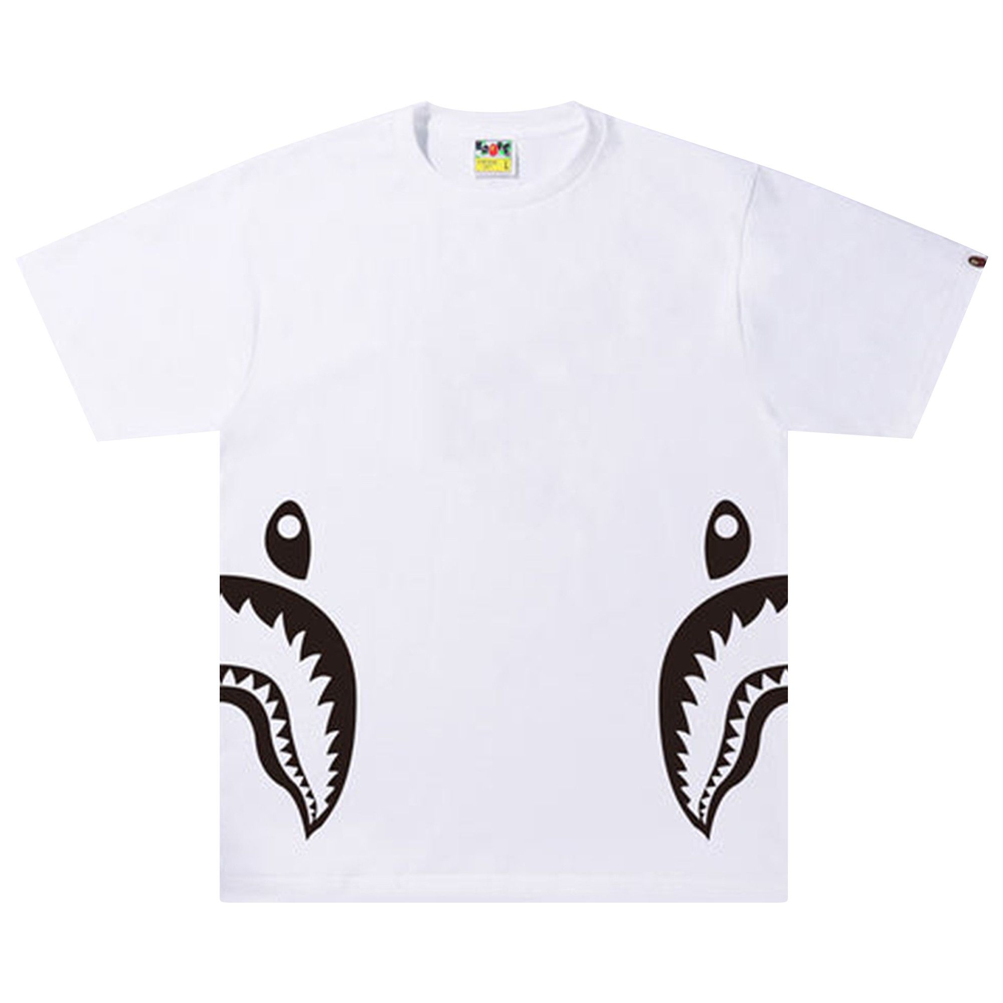 Size xxl BAPE Bicolor Side Shark Tee White