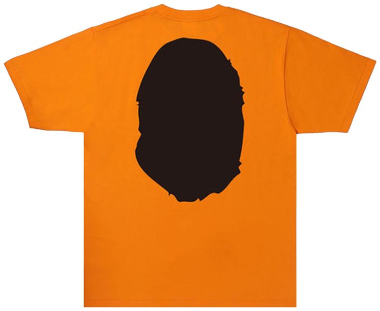BAPE Bicolor Big Ape Head Tee Orange