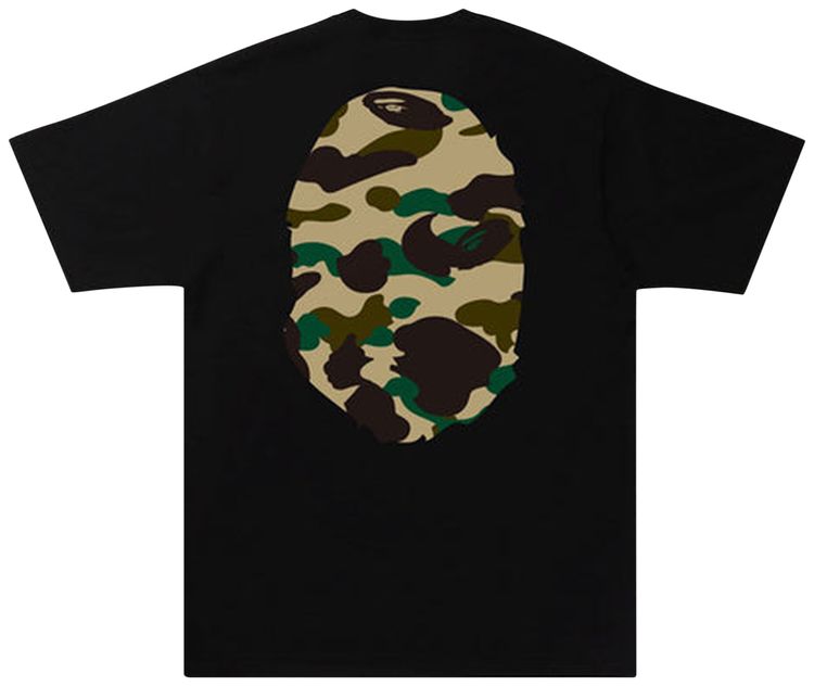 BAPE 1st Camo Big Ape Head Tee BlackYellow