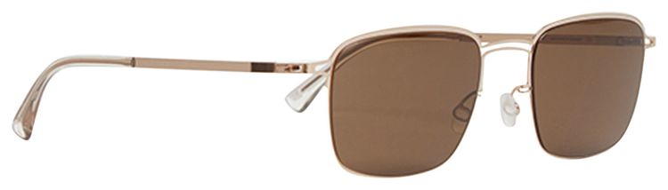 Mykita x Maison Margiela MMCRAFT018 Sunglasses CGDWhiteRaw Brown Solid