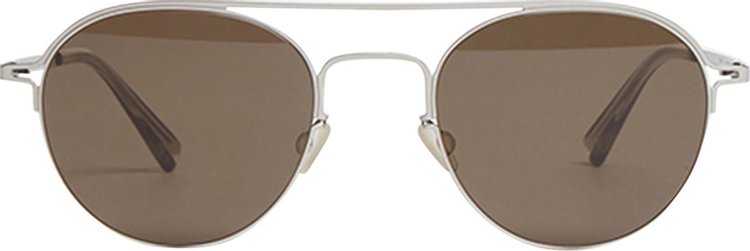 Mykita x Maison Margiela MMCRAFT015 Sunglasses 'Shiny Silver/Raw Green Solid'